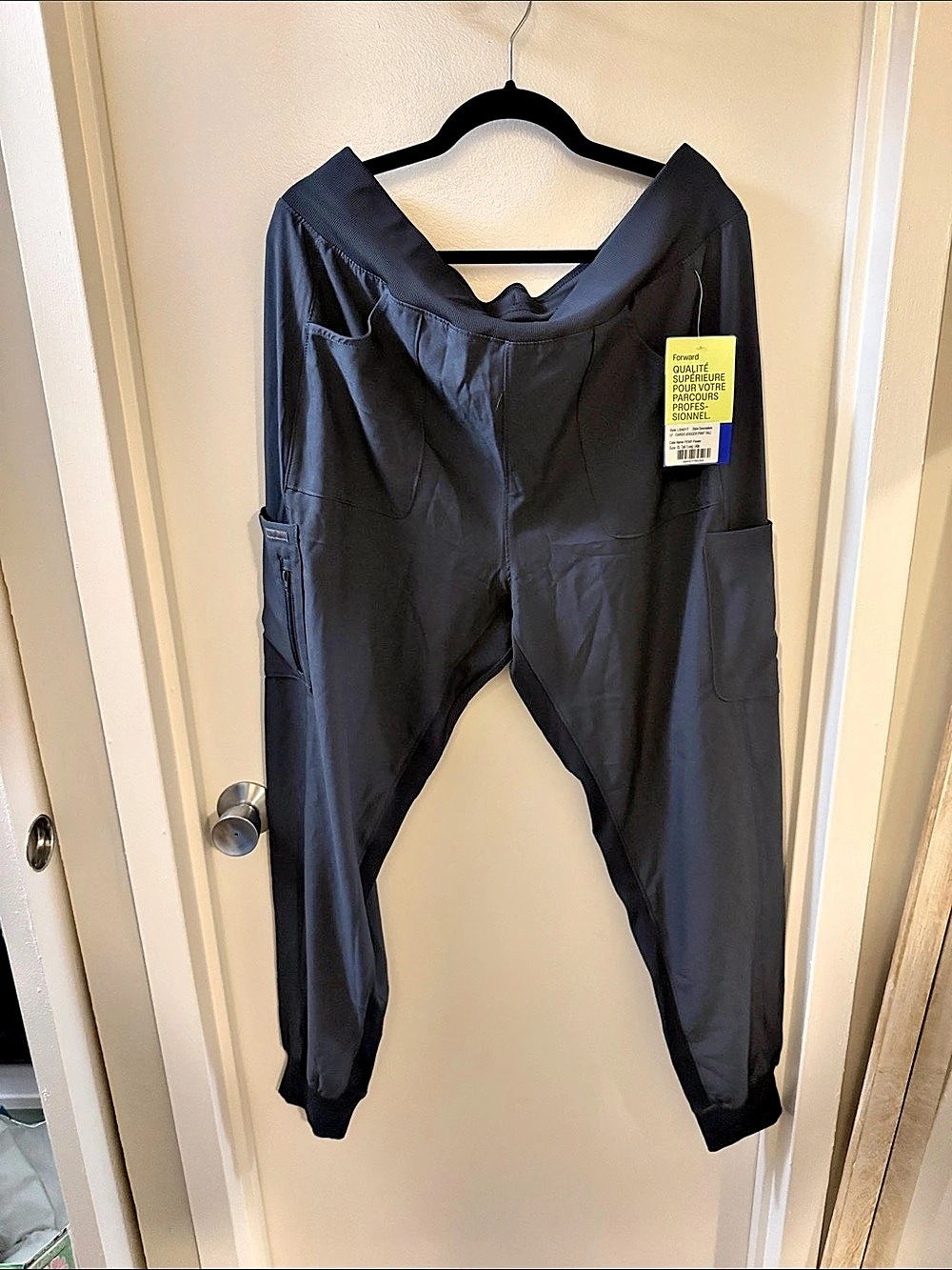 Landau Forward Women's Cargo Scrub Jogger Pant Tall Forward Tall Black XL Tall